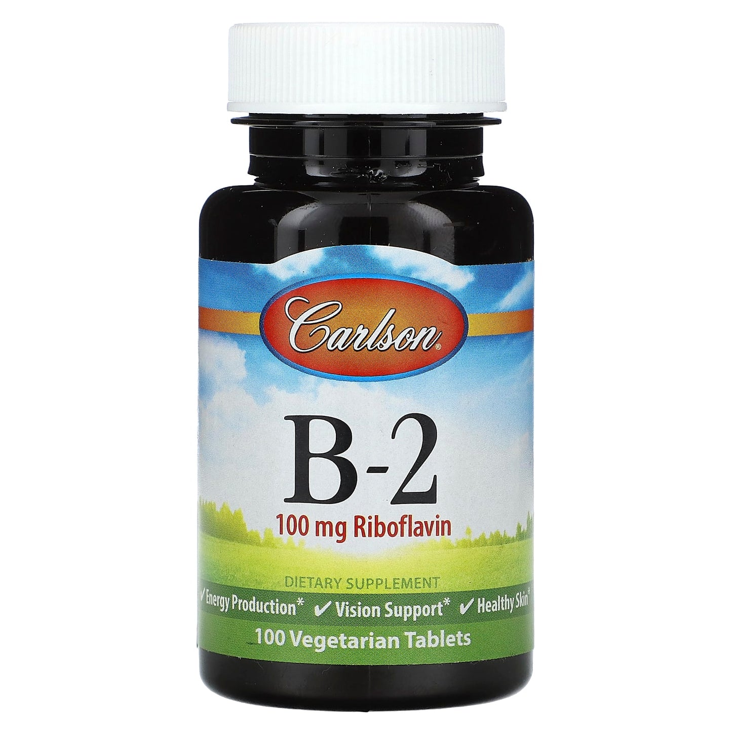 Carlson-Vitamin B-2-100 mg-100 Vegetarian Tablets