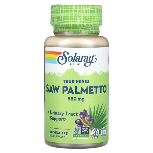 Solaray-True Herbs Saw Palmetto-580 mg-50 VegCaps