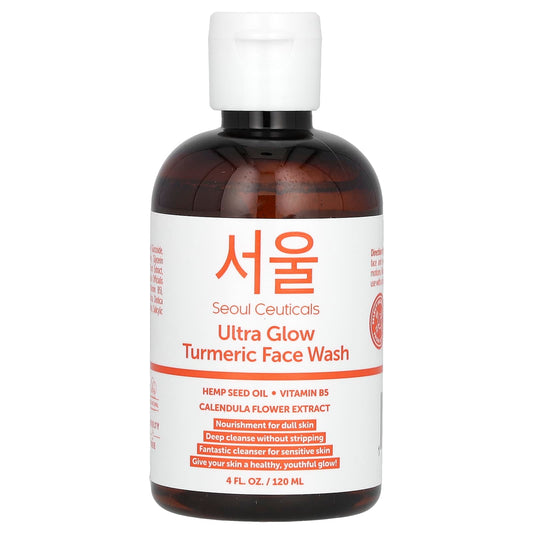 SeoulCeuticals-Ultra Glow Turmeric Face Wash-4 fl oz (120 ml)