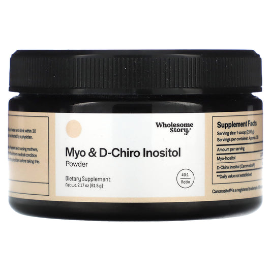 Wholesome Story-Myo & D-Chiro Inositol-Powder-40:1-2.17 oz (61.5 g)