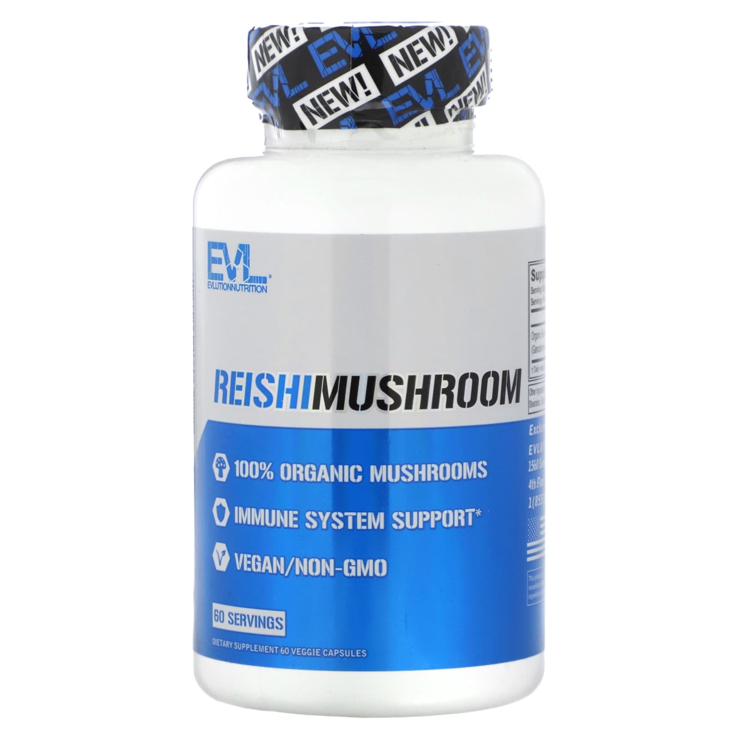 EVLution Nutrition-Reishi Mushroom-60 Veggie Capsules