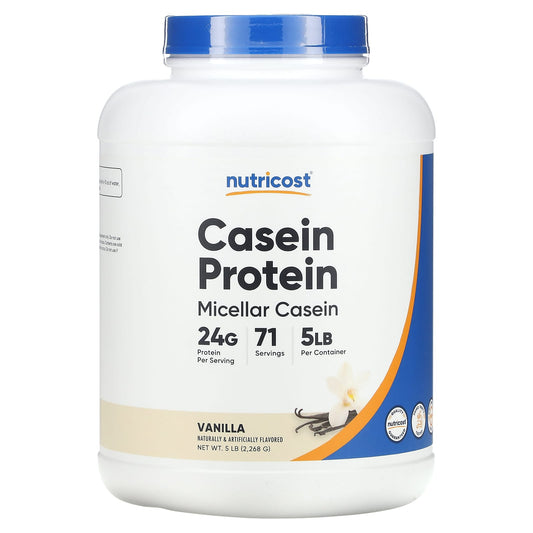 Nutricost-Casein Protein-Vanilla-5 lb (2,268 g)