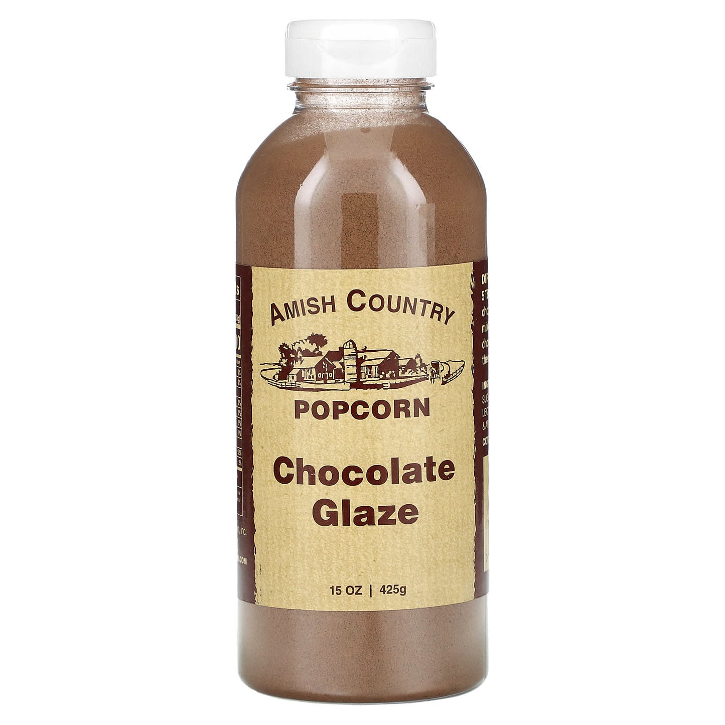 Amish Country Popcorn-Popcorn Glaze-Chocolate-15 oz (425 g)