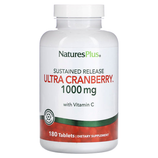 NaturesPlus-Sustained Release Ultra Cranberry-1,000 mg-180 Tablets