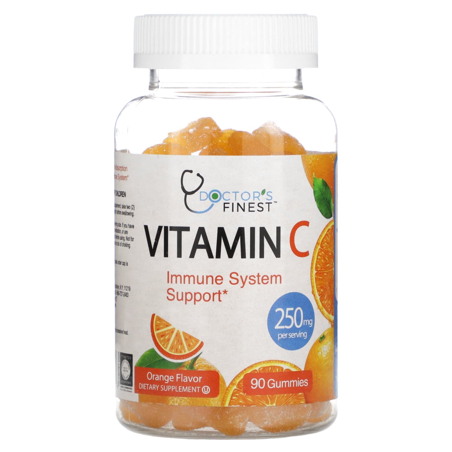 Doctor's Finest-Vitamin C -Orange-250 mg -90 Gummies