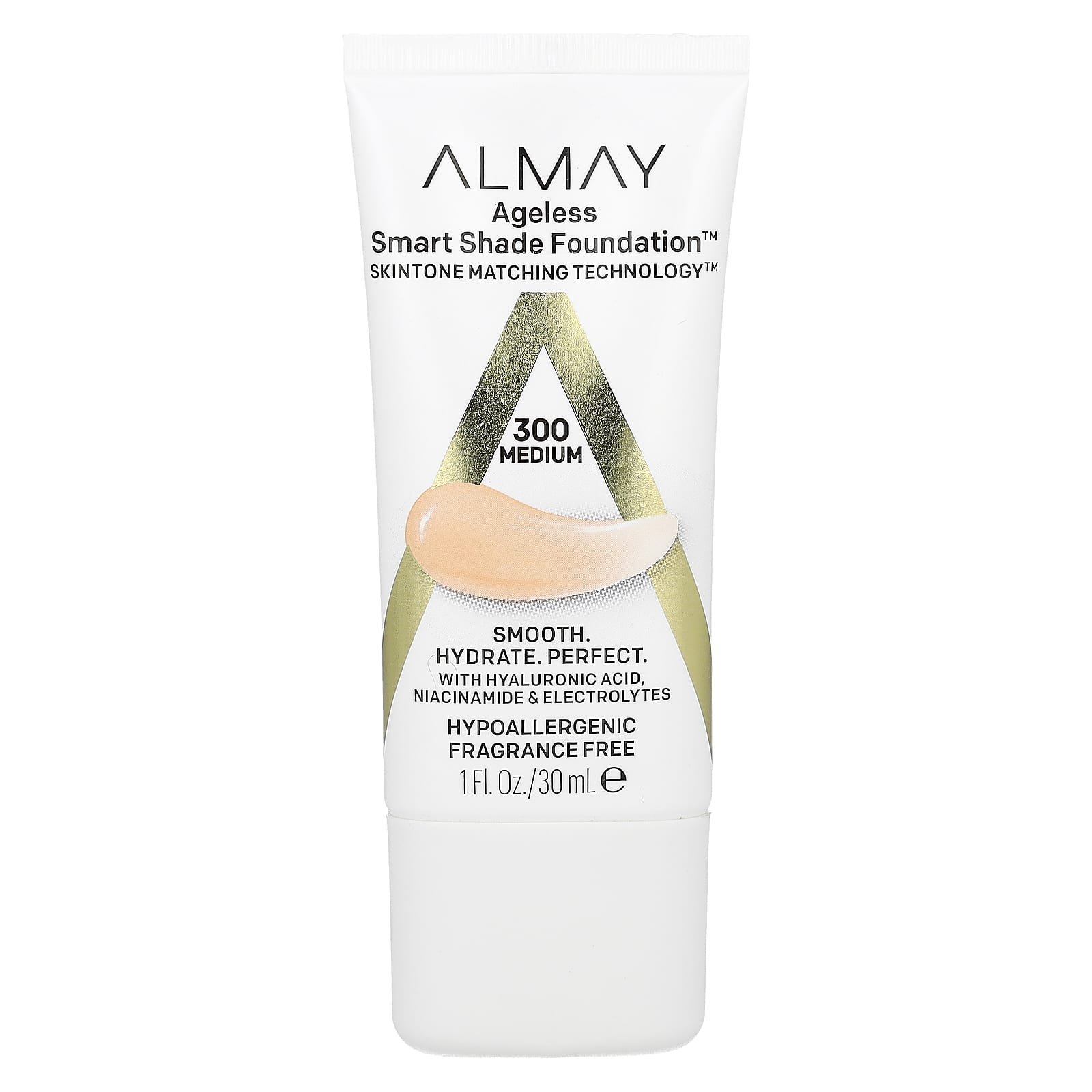 Almay-Ageless Smart Shade Foundation-300 Medium-1 fl oz (30 ml)