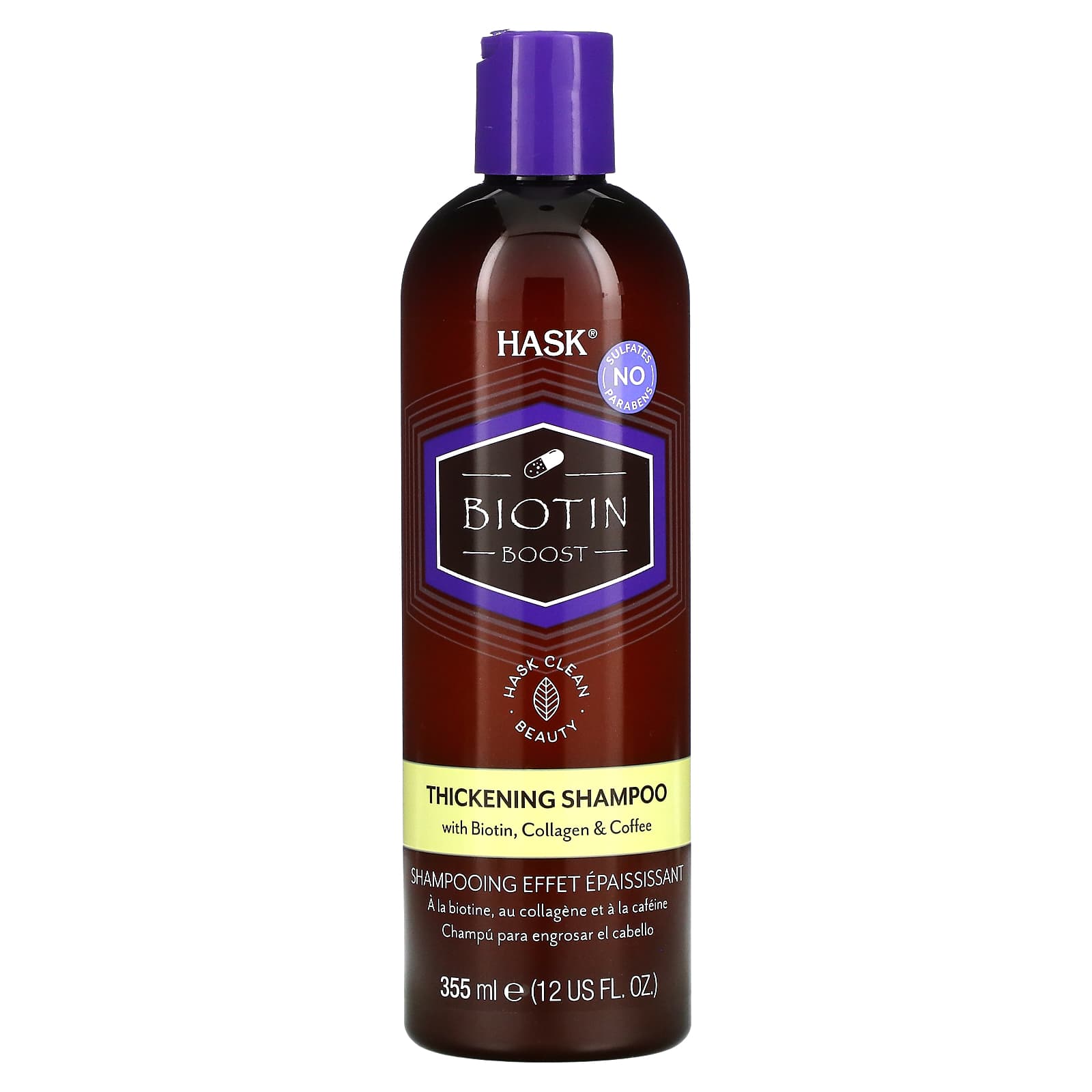 Hask Beauty-Biotin Boost-Thickening Shampoo-12 fl oz (355 ml)