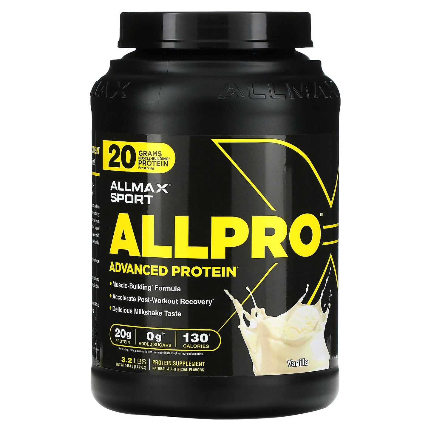 ALLMAX-Sport-ALLPRO Advanced Protein-Vanilla-3.2 lb (1,453 g)