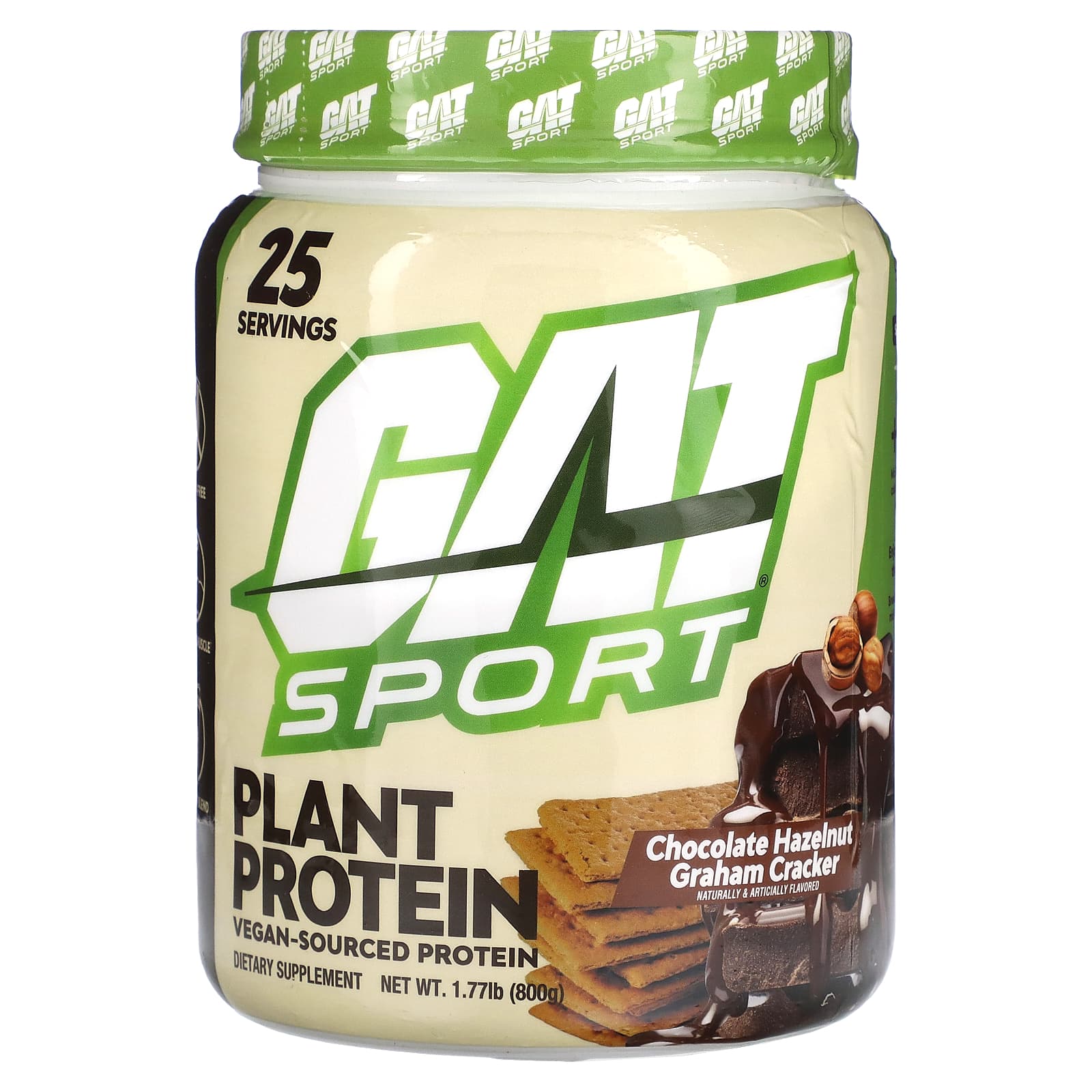 GAT-Plant Protein-Chocolate Hazelnut Graham Cracker-1.77 lb (800 g)