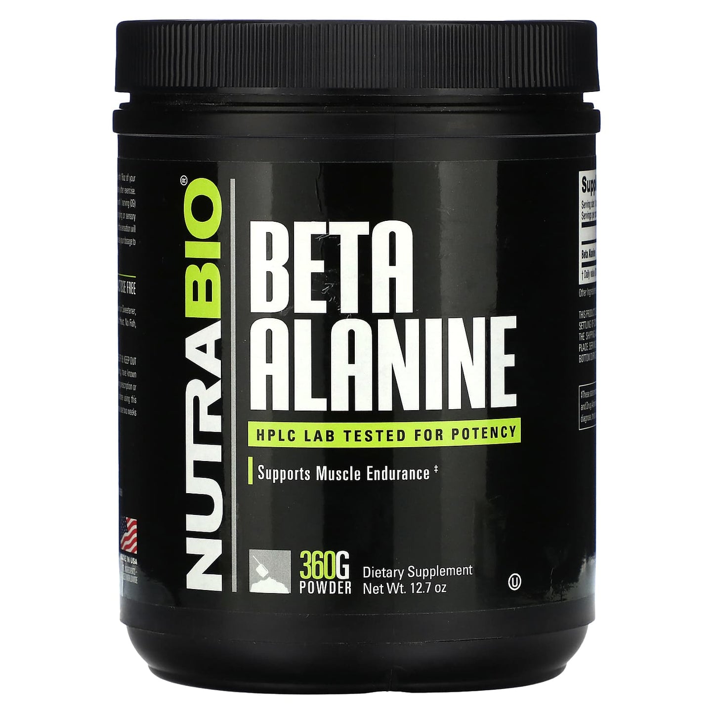 NutraBio-Beta Alanine-12.7 oz