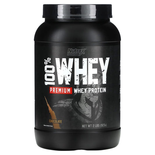 Nutrex Research-100% Premium Whey Protein-Chocolate-2 lbs (923 g )