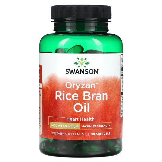 Swanson-Oryzan Rice Bran Oil-Maximum Strength-1,000 mg-90 Softgels