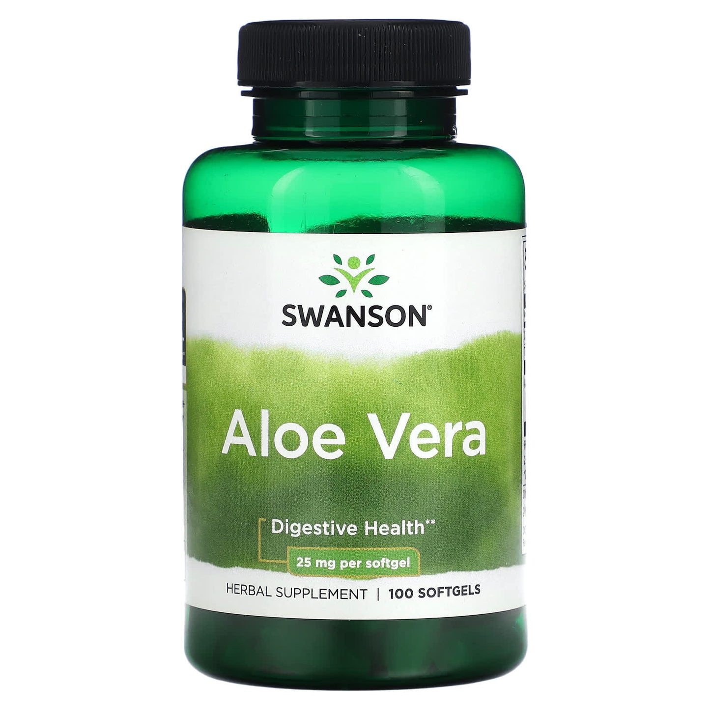 Swanson-Aloe Vera-25 mg-100 Softgels