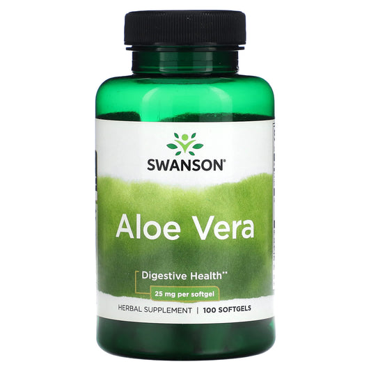 Swanson-Aloe Vera-25 mg-100 Softgels