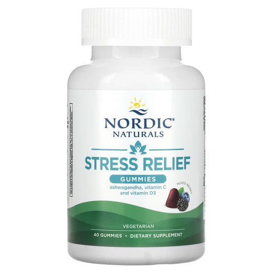 Nordic Naturals-Stress Relief Gummies-Mixed Berry-40 Gummies