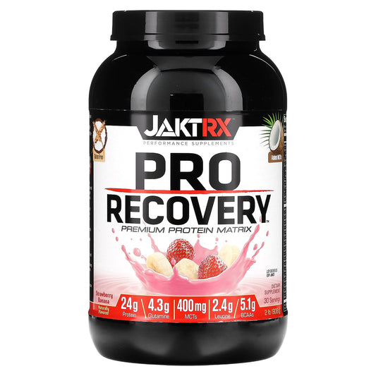 JAKTRX-Pro Recovery-Premium Protein Matrix-Strawberry Banana-2 lb (908 g)