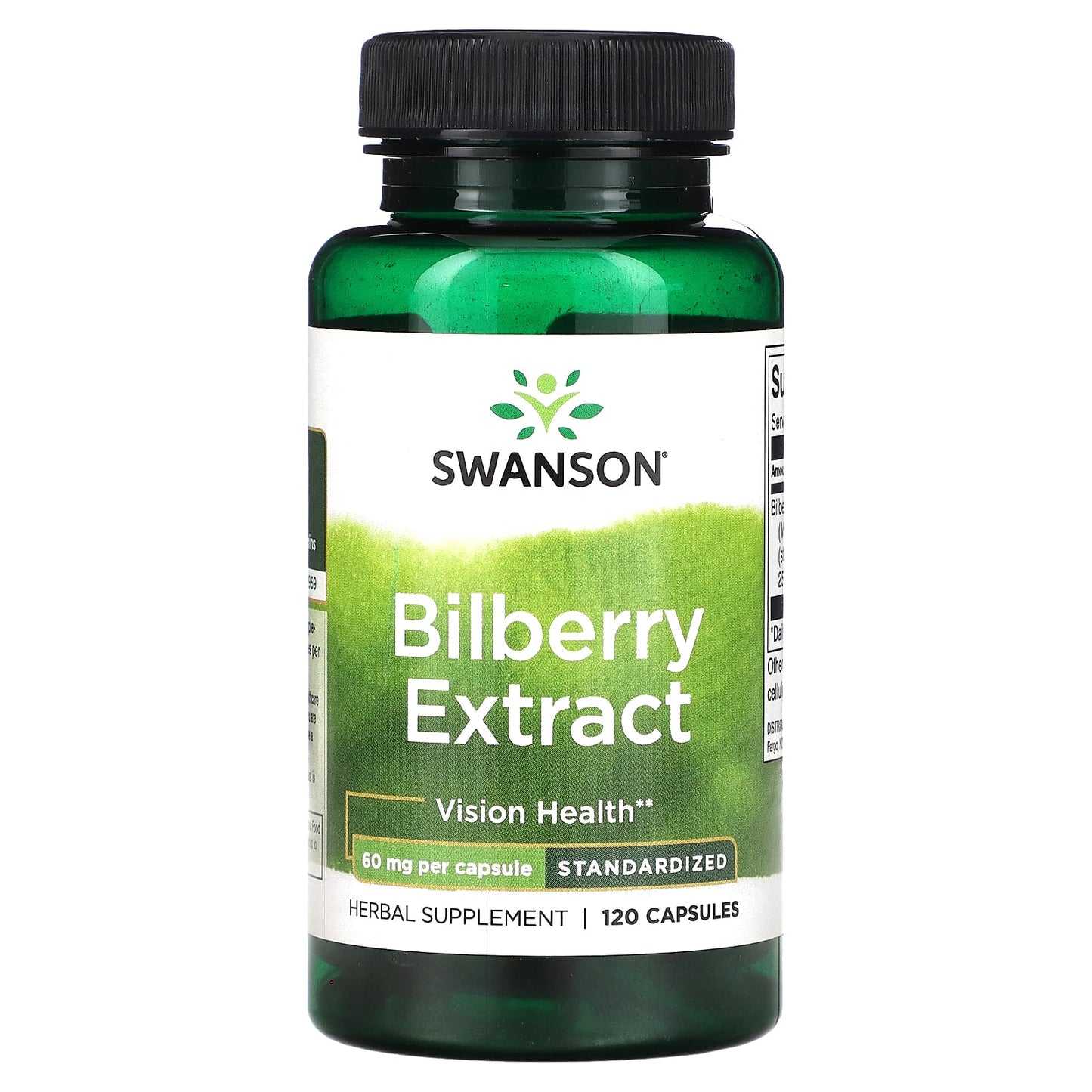 Swanson-Bilberry Extract-60 mg-120 Capsules