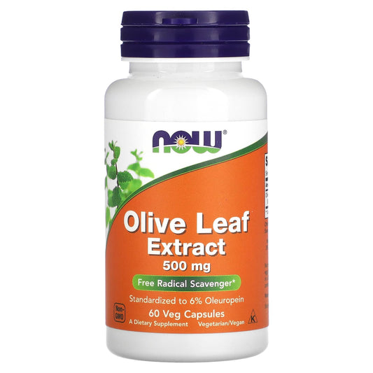 NOW Foods-Olive Leaf Extract-500 mg-60 Veg Capsules