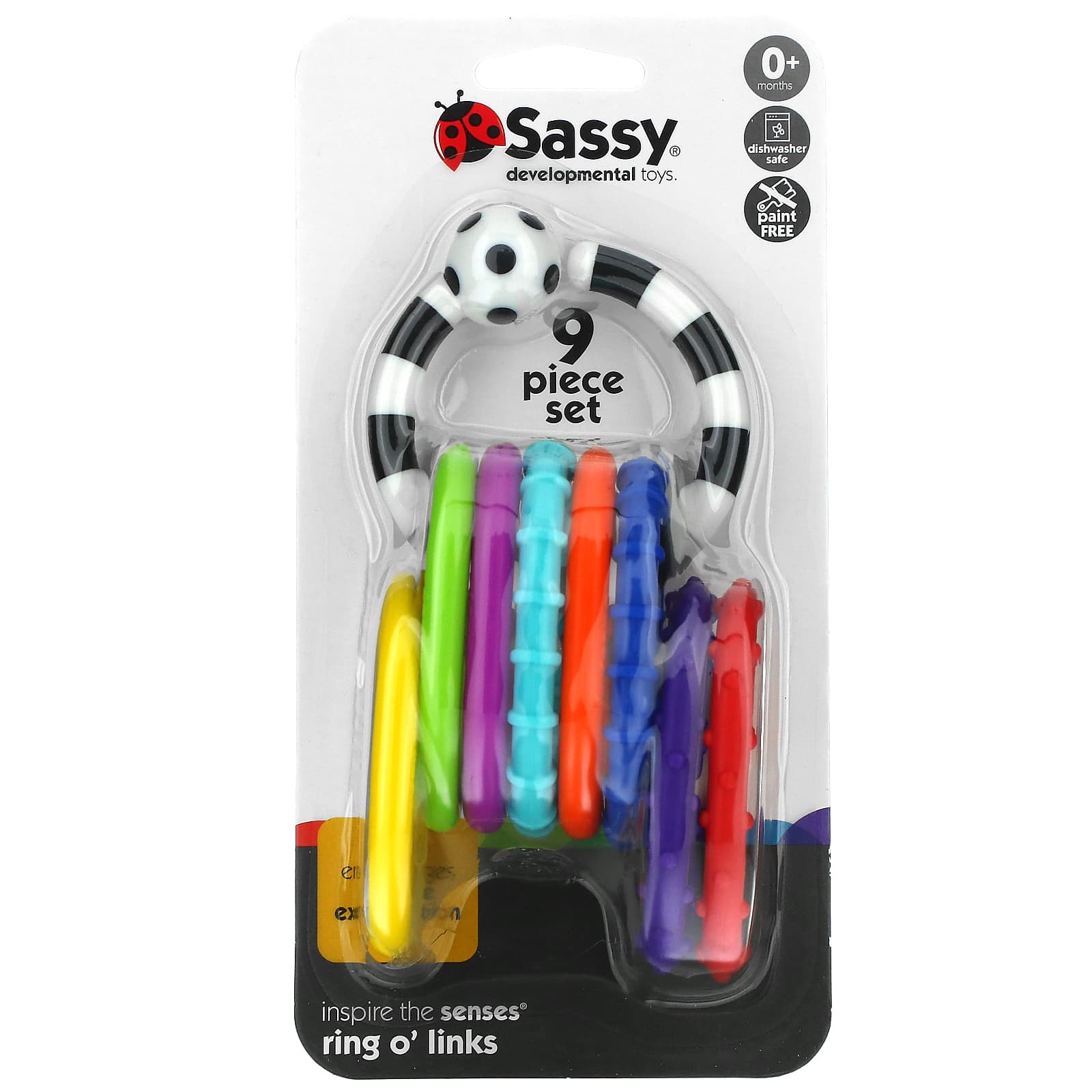 Sassy-Ring O' Links-0+ Months-9 Piece Set