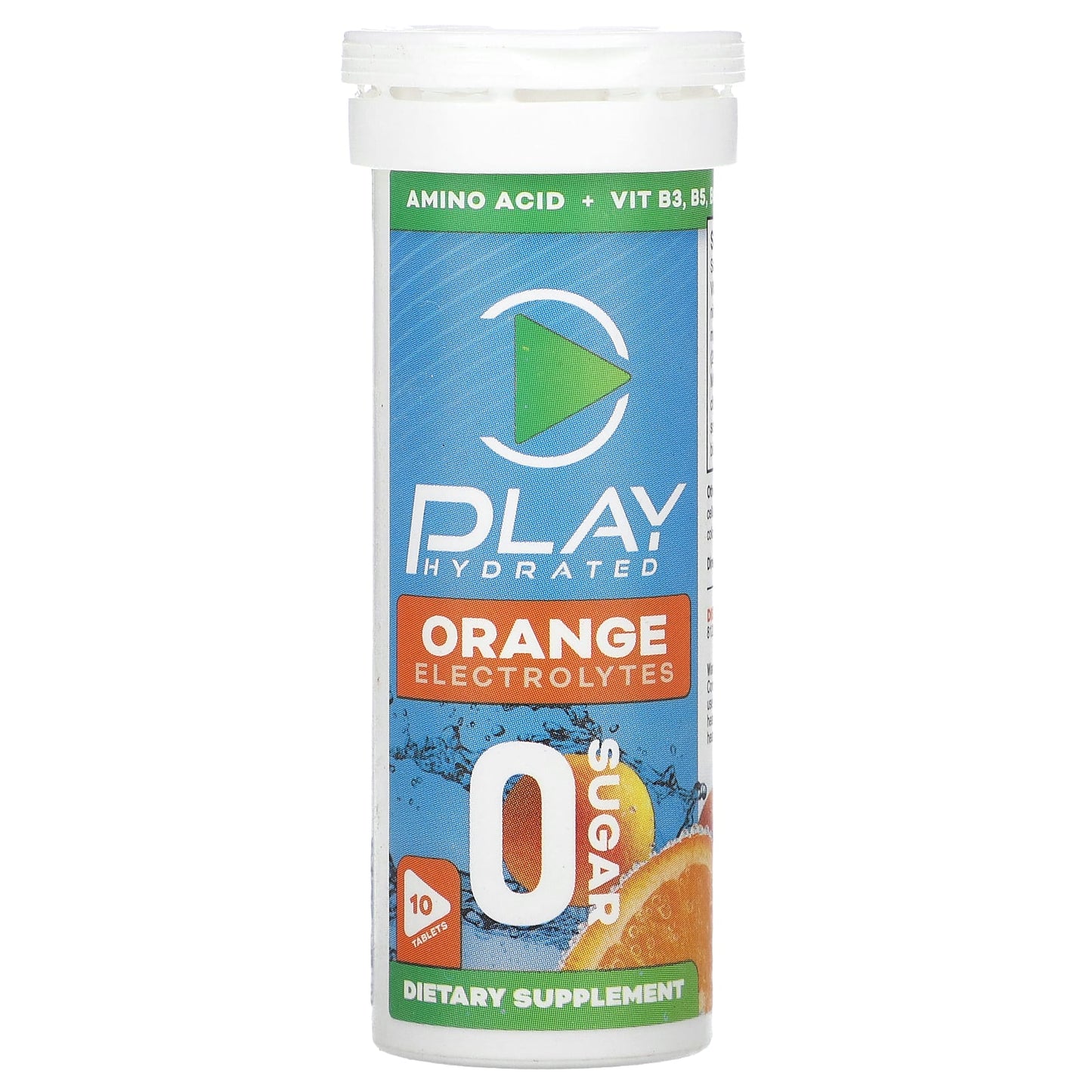 Play Hydrated-Electrolytes-Orange-10 Tablets