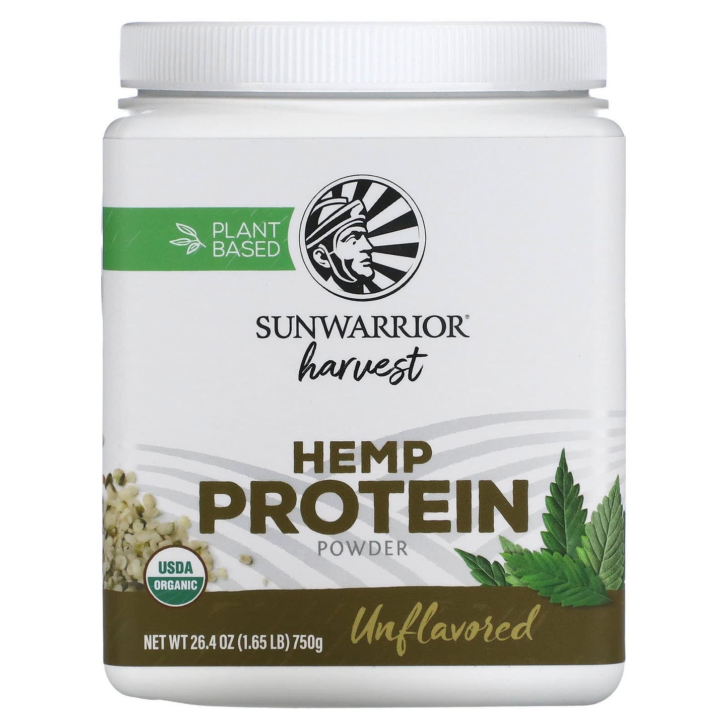 Sunwarrior-Hemp Protein Powder-Unflavored-1.65 lb (750 g)