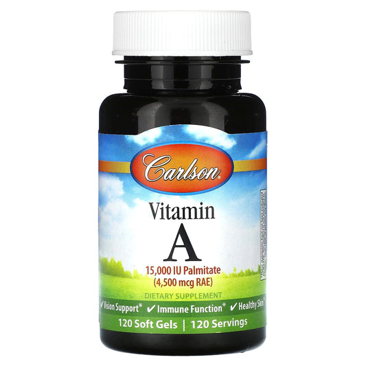 Carlson-Vitamin A-4,500 mcg RAE (15,000 IU)-120 Soft Gels