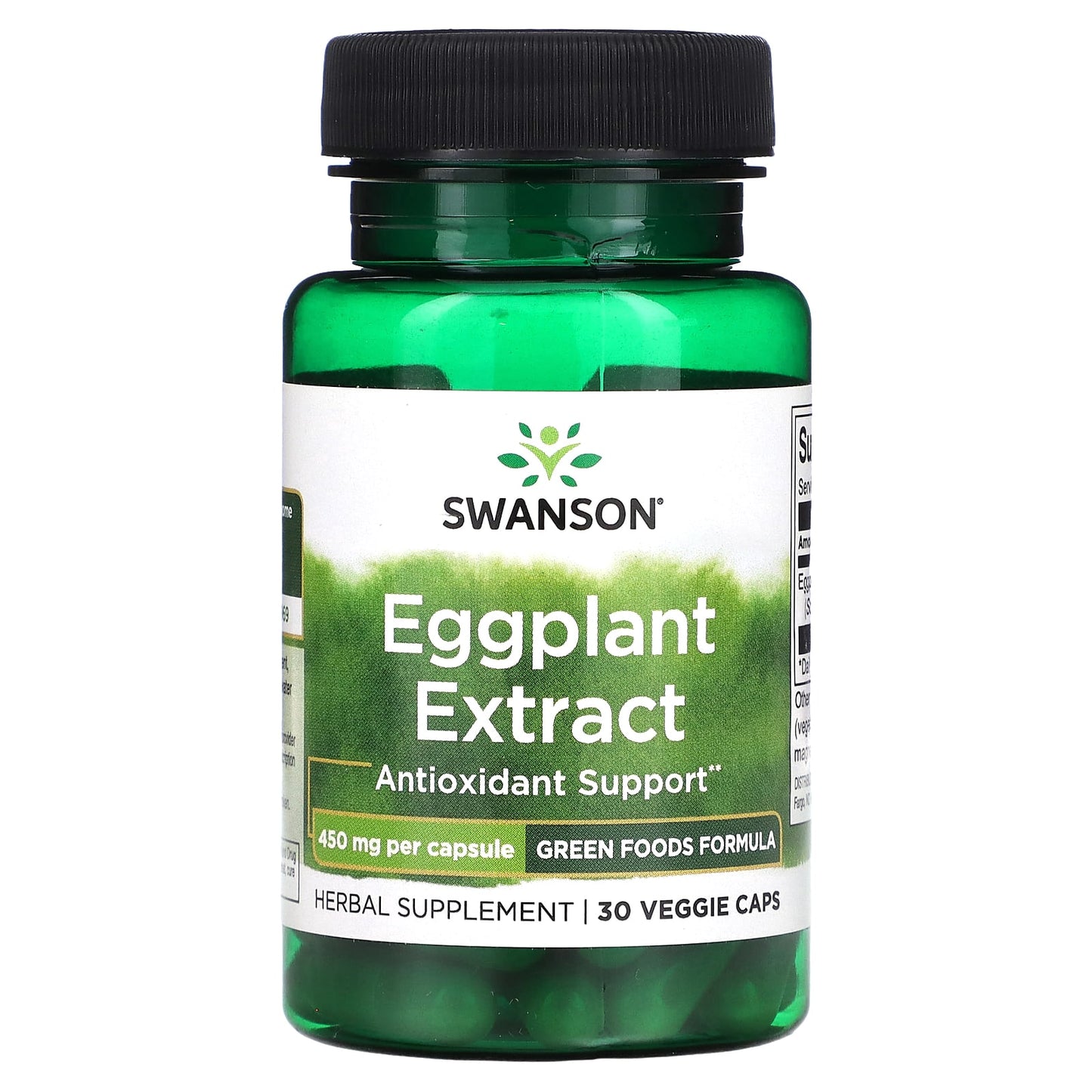 Swanson-Eggplant Extract -450 mg -30 Veggie Caps