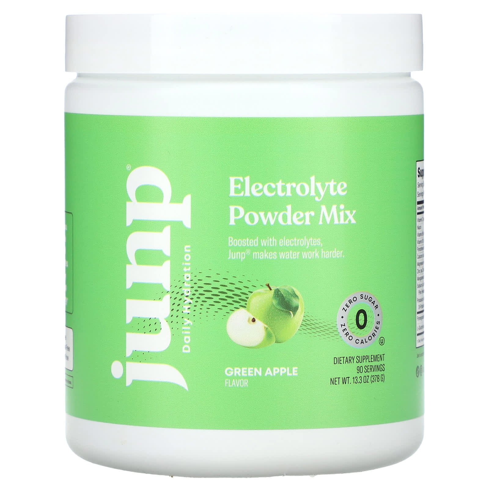 JUNP Hydration-Electrolyte Powder Mix-Green Apple-13.3 oz (378 g)