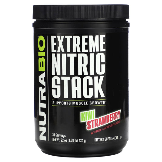 NutraBio-Extreme Nitric Stack-Kiwi Strawberry-1.38 lb (624 g)