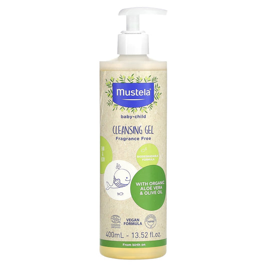 Mustela-Baby-Child Cleansing Gel-Fragrance Free -13.52 fl oz (400 ml)