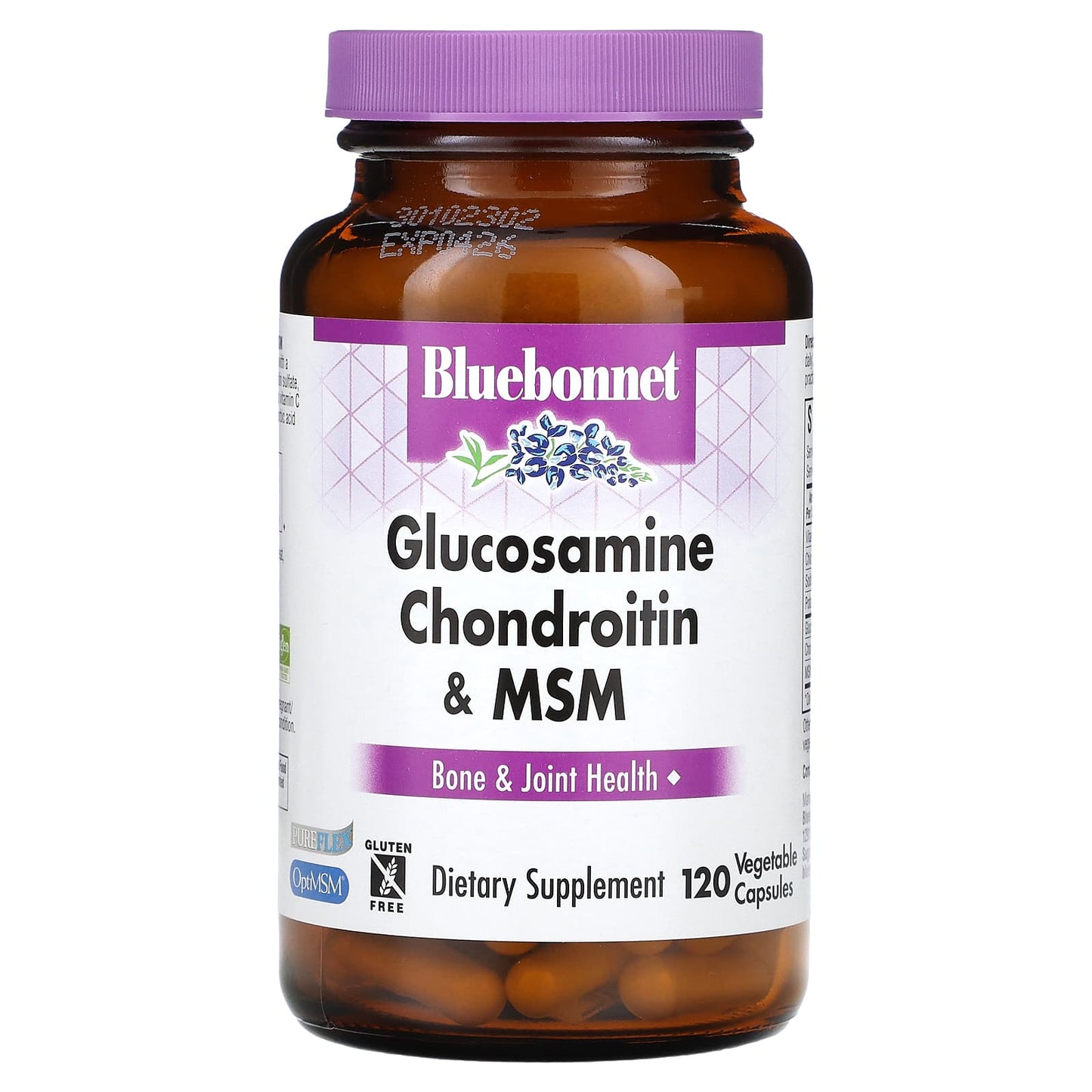 Bluebonnet Nutrition-Glucosamine Chondroitin & MSM-120 Vegetable Capsules