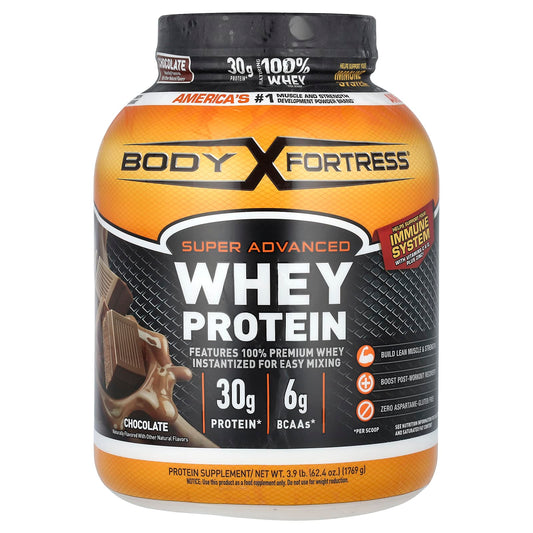 Body Fortress-Super Advanced Whey Protein-Chocolate-3.9 lb (1,769 g)