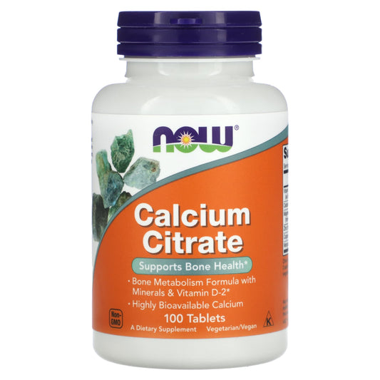 NOW Foods-Calcium Citrate -100 Tablets