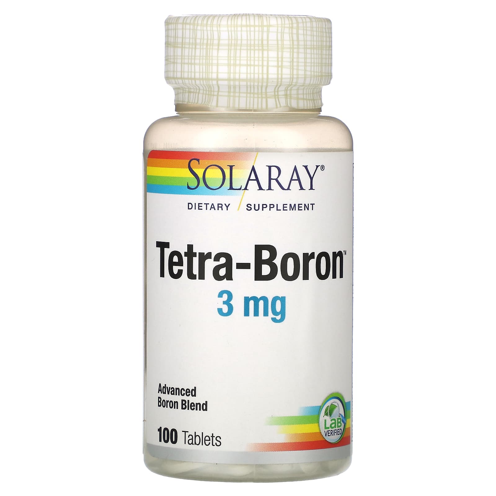 Solaray-Tetra-Boron-3 mg-100 Tablets