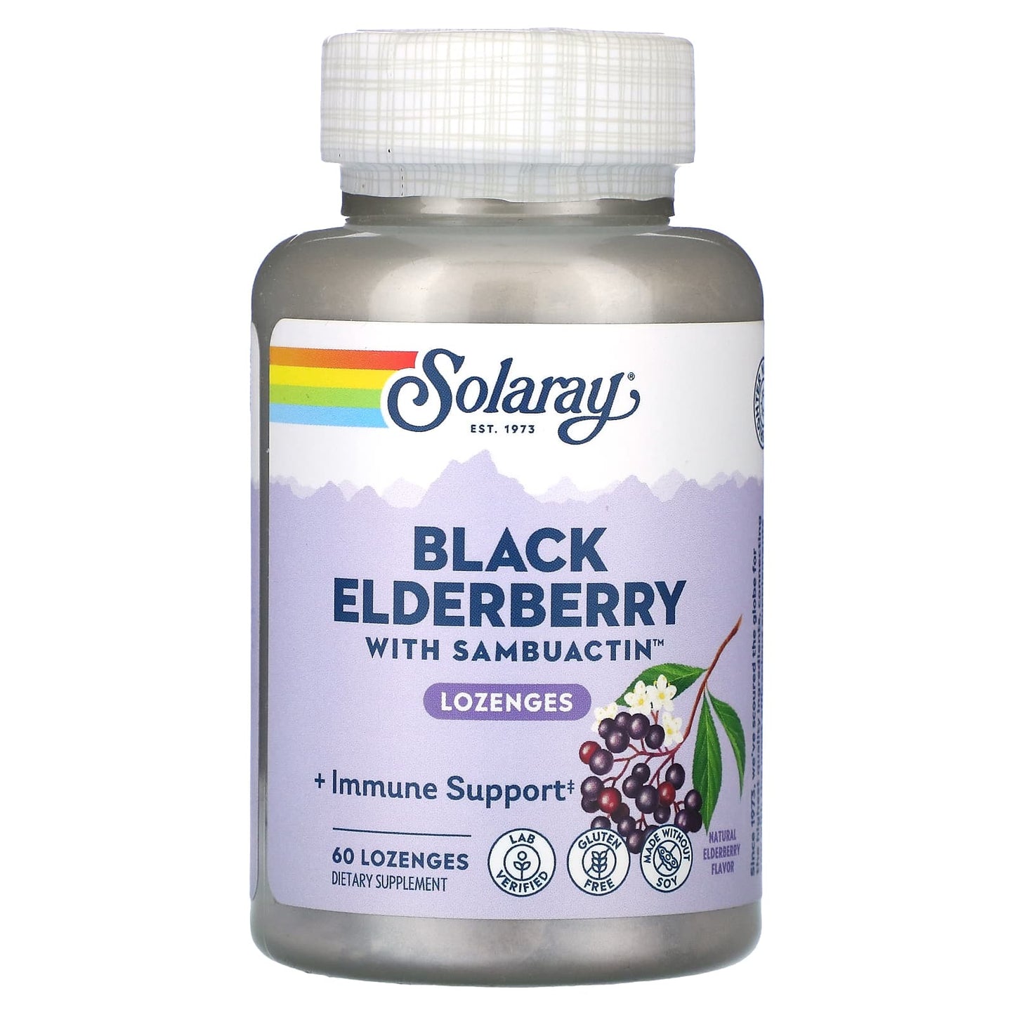 Solaray-Black Elderberry With Sambuactin-60 Lozenges