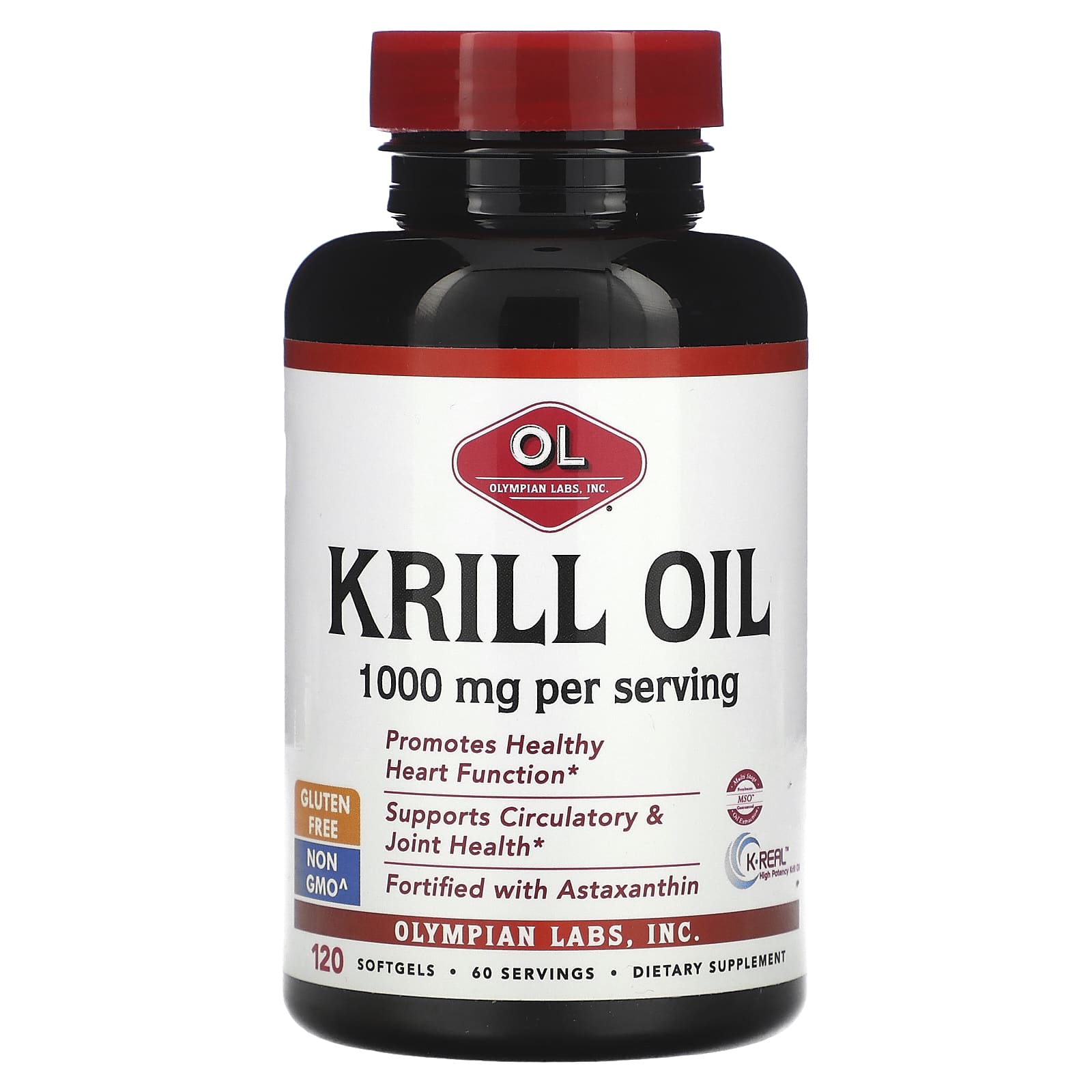 Olympian Labs-Krill Oil-1,000 mg-120 Softgels (500 mg per Softgel)