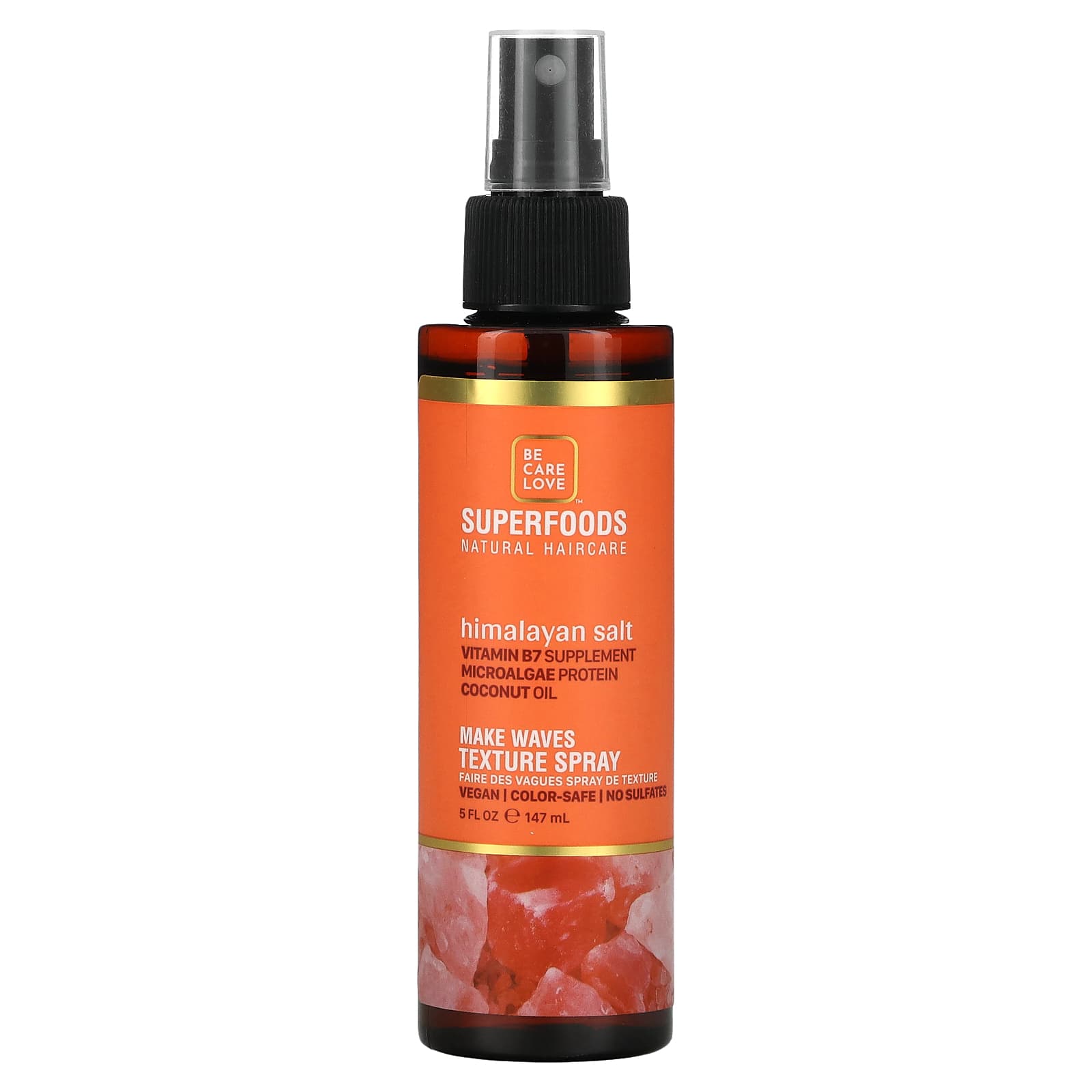 Be Care Love-Make Waves Texture Spray-Himalayan Salt-5 fl oz (147 ml)