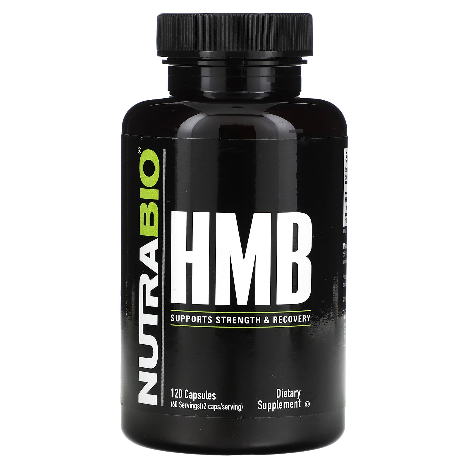 NutraBio-HMB-1,000 mg-120 Capsules (500 mg per Capsule)