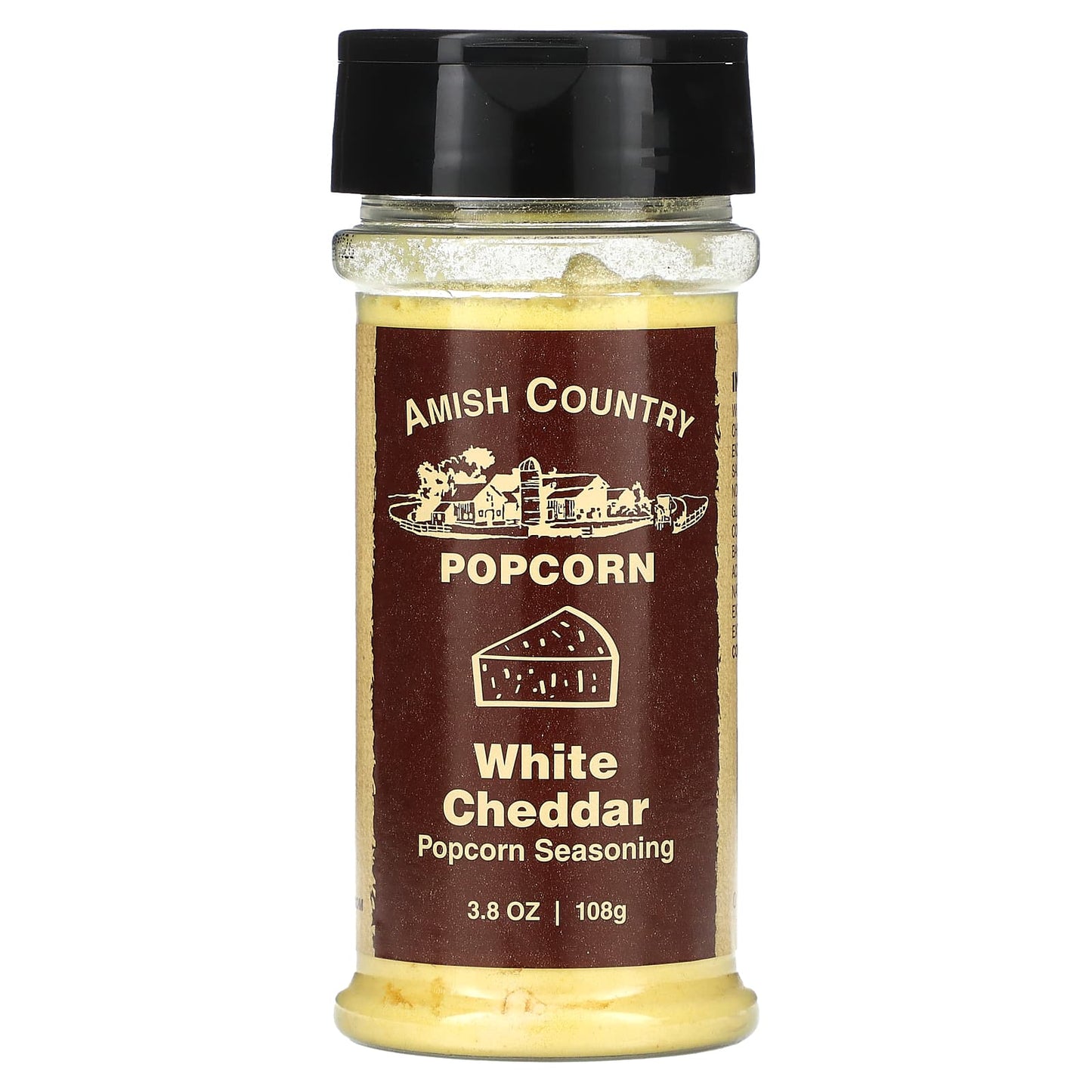 Amish Country Popcorn-Popcorn Seasoning-White Cheddar-3.8 oz (108 g)