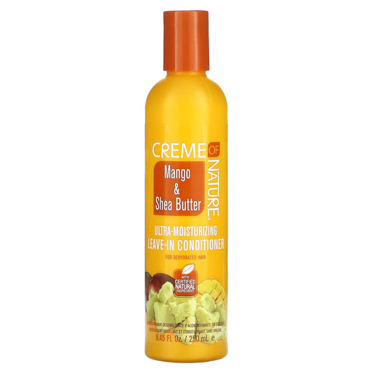 Creme Of Nature-Ultra-Moisturizing Leave-In Conditioner-Mango & Shea Butter-8.45 fl oz (250 ml)