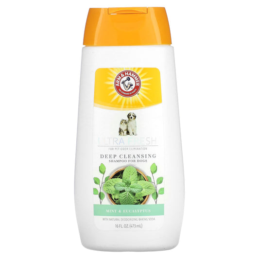 Arm & Hammer-Ultra Fresh-Deep Cleansing Shampoo-For Dogs-Mint & Eucalyptus-16 fl oz (473 ml)