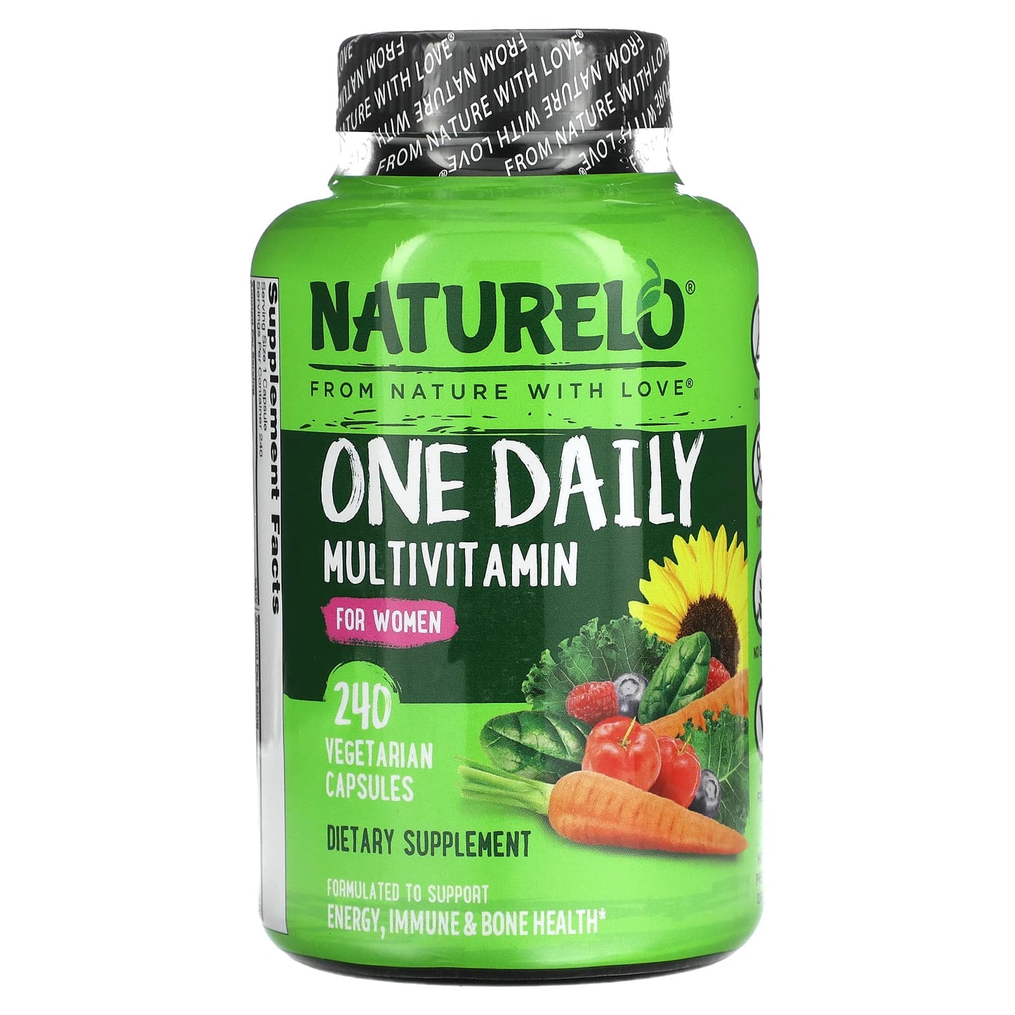 NATURELO-One Daily Multivitamin-For Women-240 Vegetarian Capsules