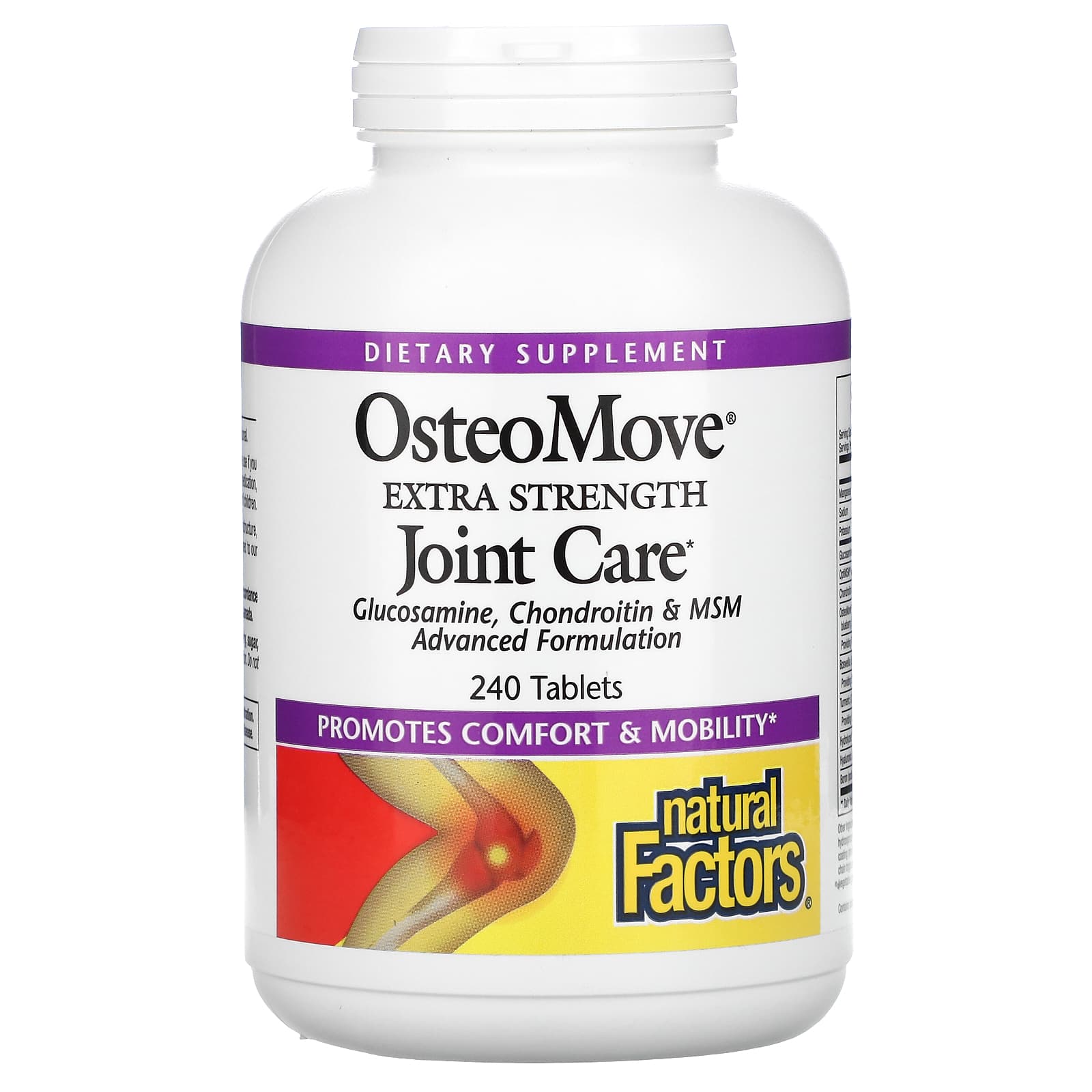 Natural Factors-OsteoMove-Extra Strength Joint Care-240 Tablets