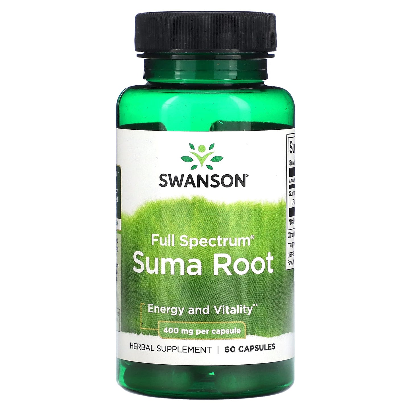 Swanson-Full Spectrum Suma Root-400 mg-60 Capsules