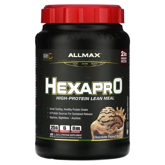 ALLMAX-Hexapro-High-Protein Lean Meal-Chocolate Peanut Butter-2 lbs (907 g)