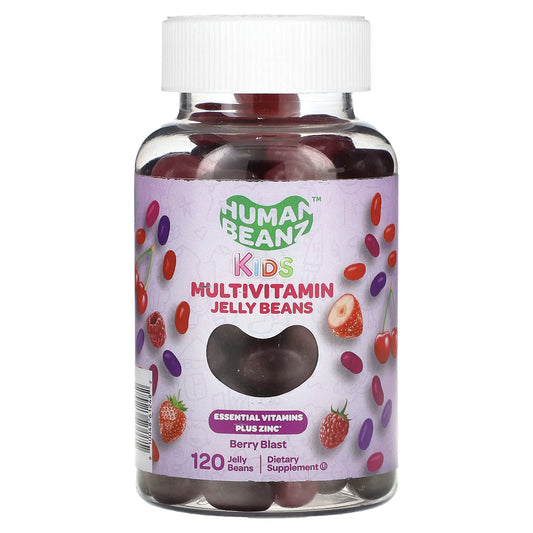 Human Beanz-Kids-Multivitamin Jelly Beans-Berry Blast-120 Jelly Beans