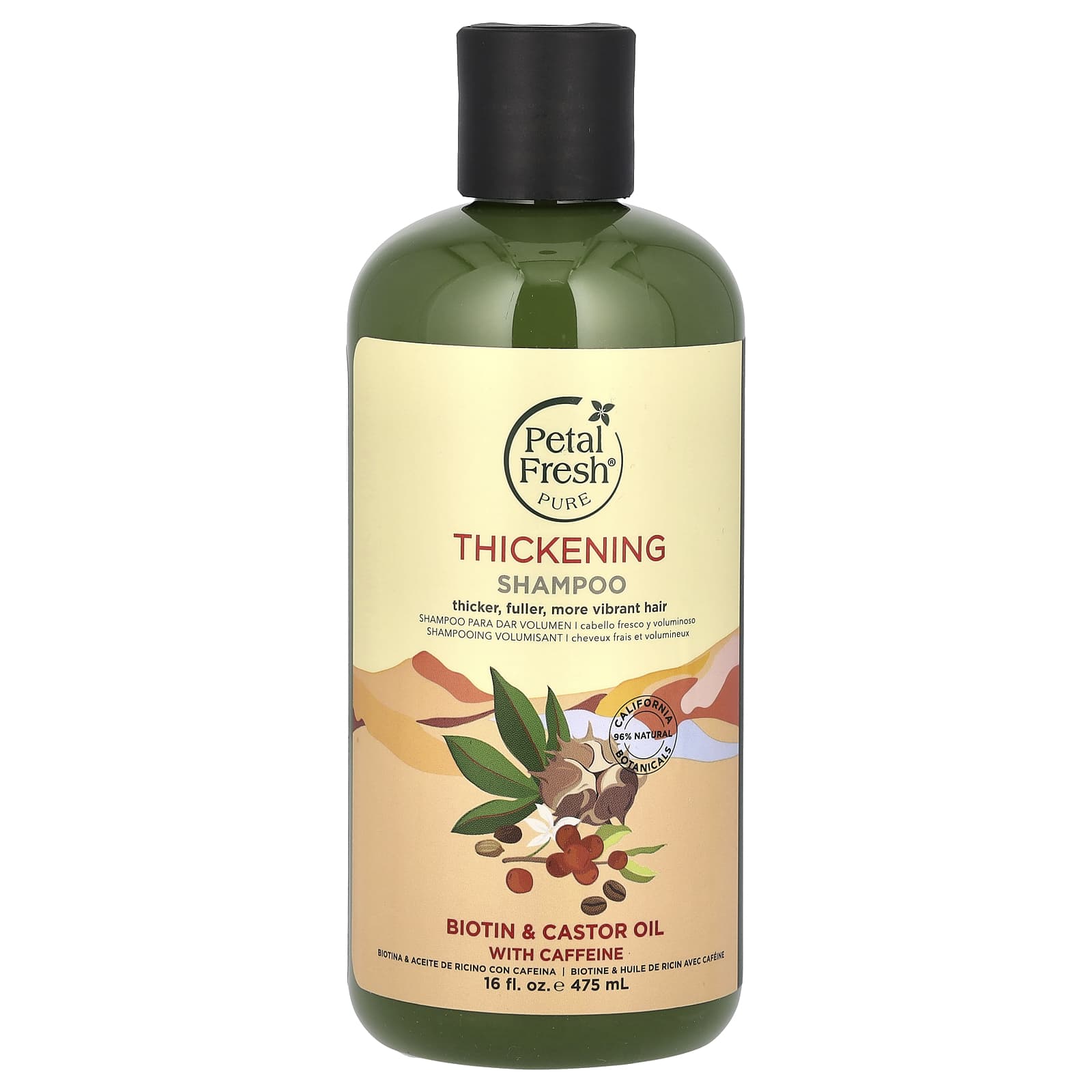 Petal Fresh-Pure-Thickening Shampoo-Biotin & Castor Oil With Caffeine-16 fl oz (475 ml)