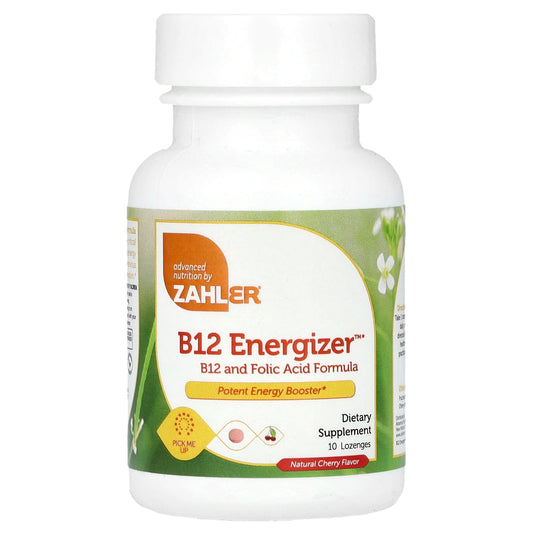 Zahler-B12 Energizer-Natural Cherry-10 Lozenges