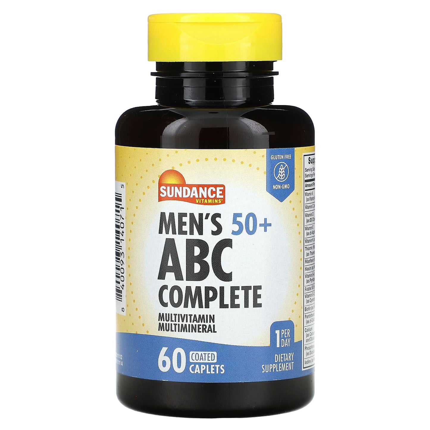 Sundance Vitamins-Men's 50+-ABC Complete Multivitamin Multimineral-60 Coated Caplets