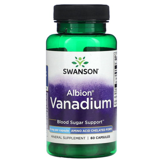 Swanson-Albion Vanadium-5 mg-60 Capsules